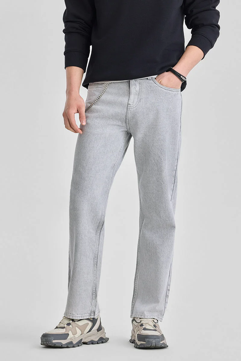 سنيتش Washed Straight Fit Jeans